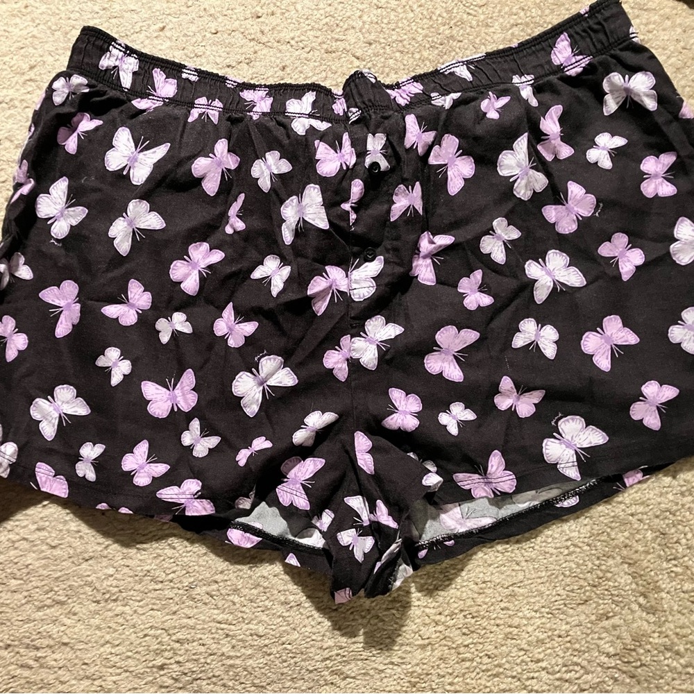 Butterfly Print Women's Sleep Shorts PINK Victoria’s Secret
